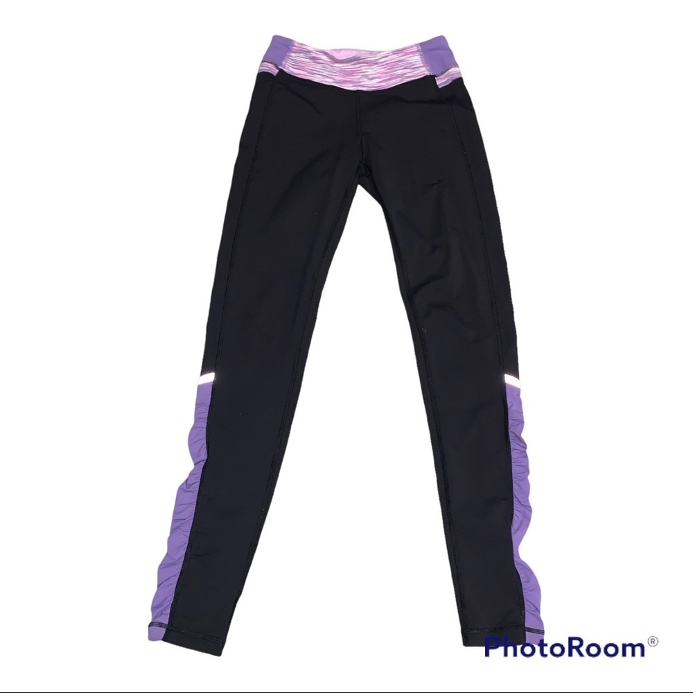 IVIVVA Lululemon Black Yoga Pants Leggings size 12